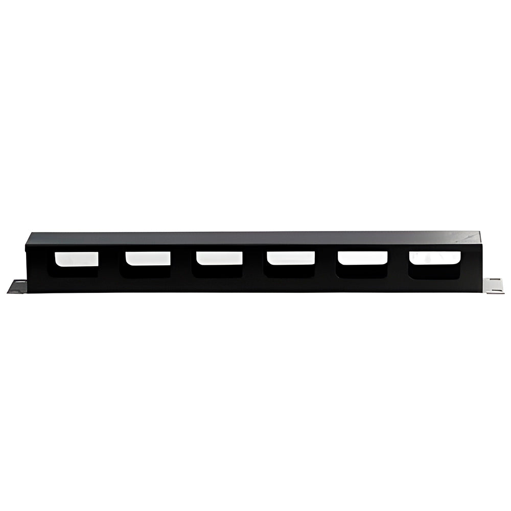 Guia Organizador De Cabos Horizontal Fechado 1u 50mm Para Racks 19