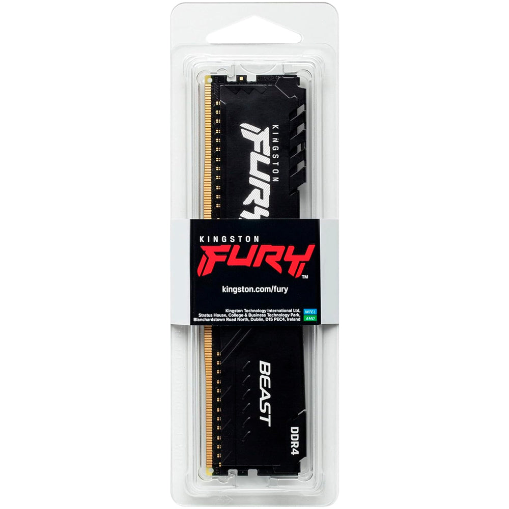 Memória Ram Desktop 16GB Kingston Fury Beast 3200MHz 1,35V DDR4 - KF432C16BB1/16