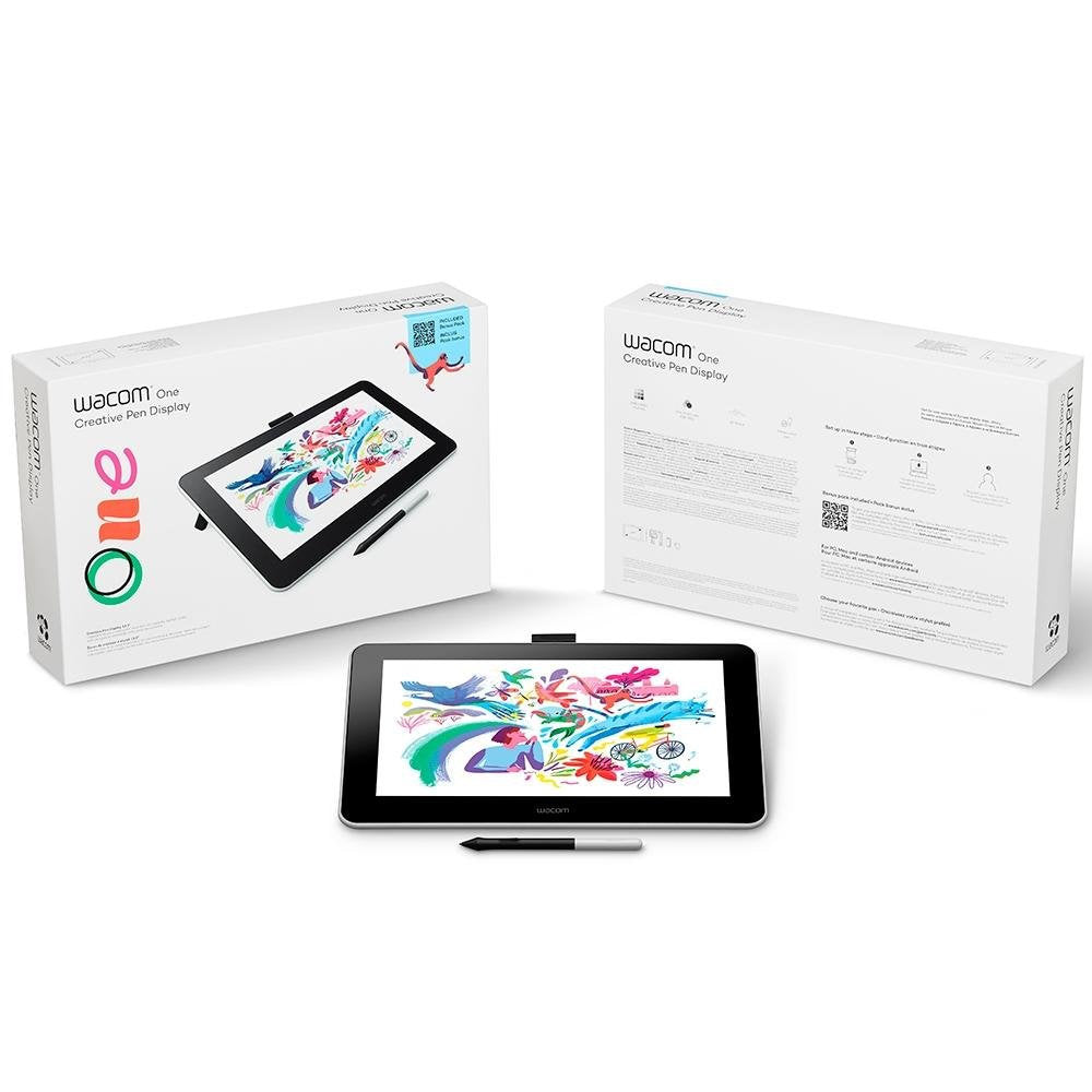 Mesa Digitalizadora Wacom One 13.3" Display Interativo DTC133W0A - Mesa Digitalizadora com Tela 13,3″ Full HD, Caneta 40