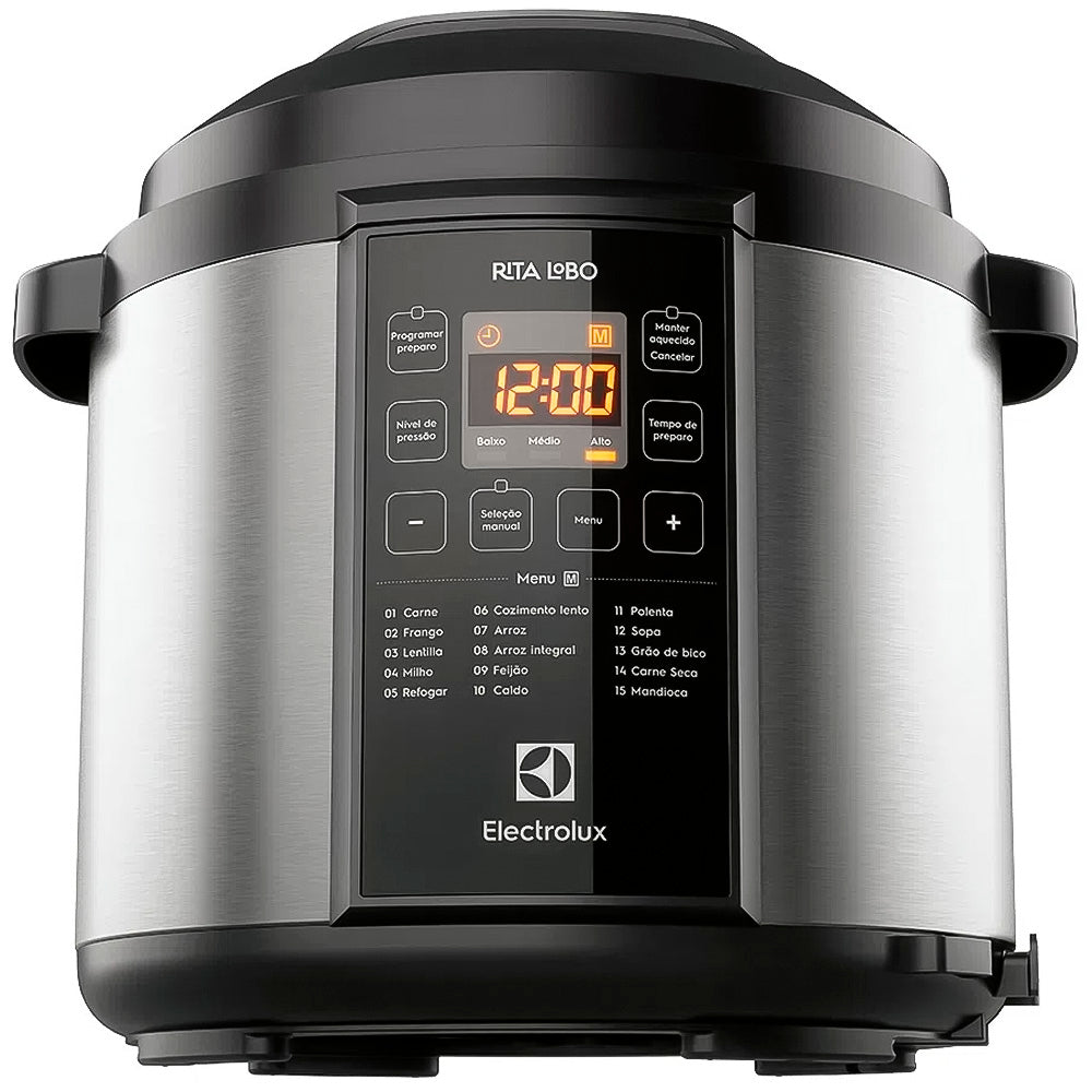 Panela de Pressão Elétrica Electrolux 6L Preta Experience por Rita Lobo (PCC20) - 220V