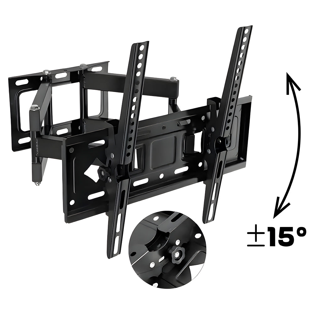 Suporte de Parede Universal Para TVs de 26" a 63", Movimento Giratório 120° e Inclinação 15°, Suporte Até 50KG, OR-SP84