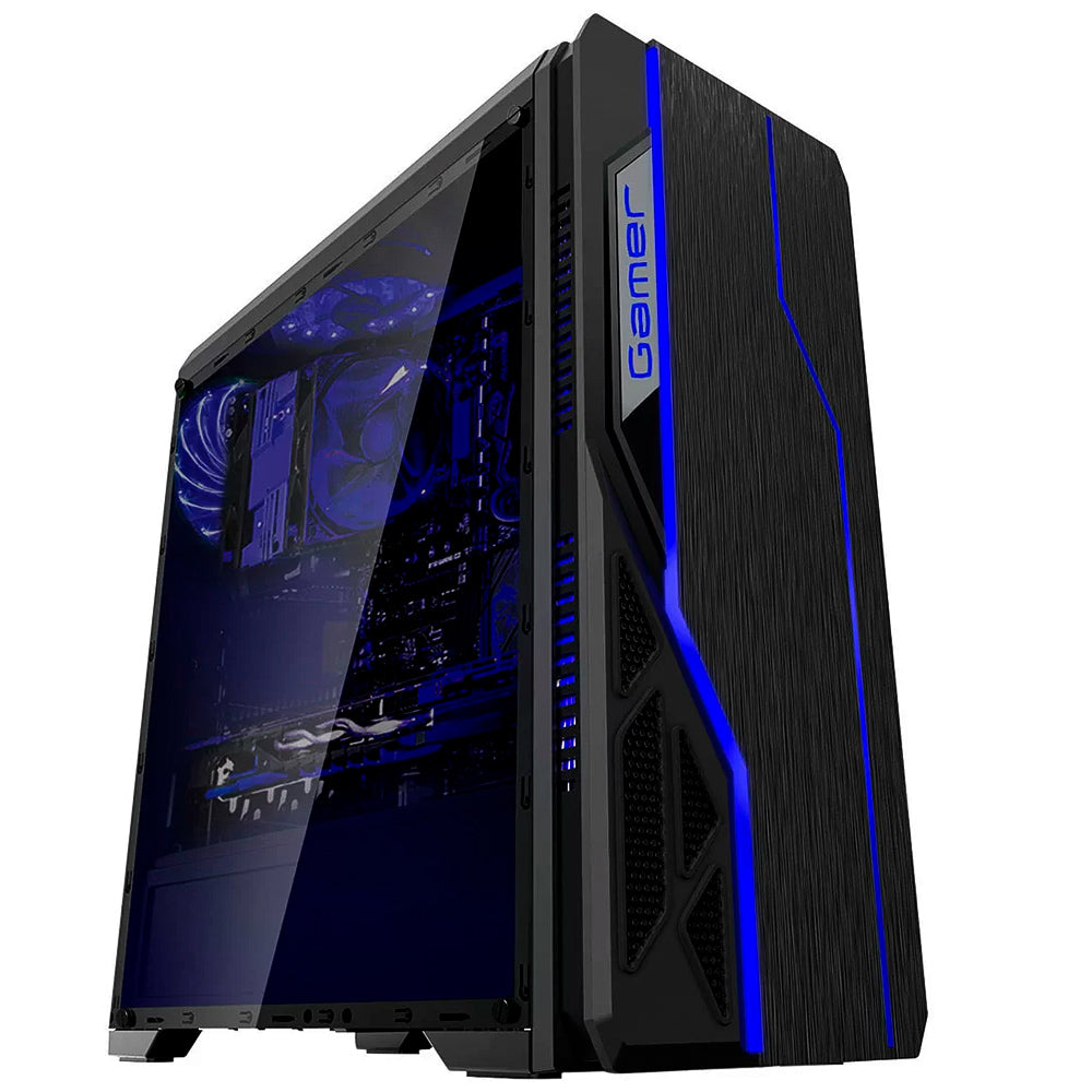 Gabinete Gamer BG-009 Preto Bluecase - Sem Fonte / Usb 3.0