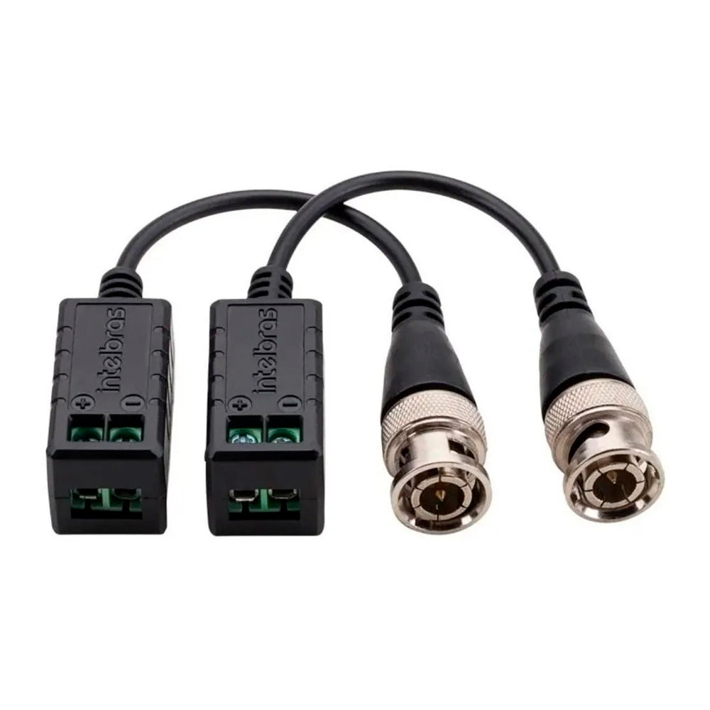 Par Balun Passivo Intelbras VB 501P G2, Transmissão de Vídeo HD, Até 400 Metros, Cat5/ Cat6