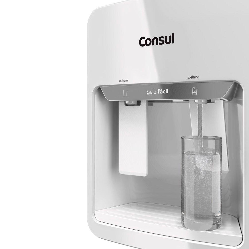 Bebedouro Refrigerado Consul Gela Fácil CJK40AB 20L Bivolt Água Gelada e Natural, Branco