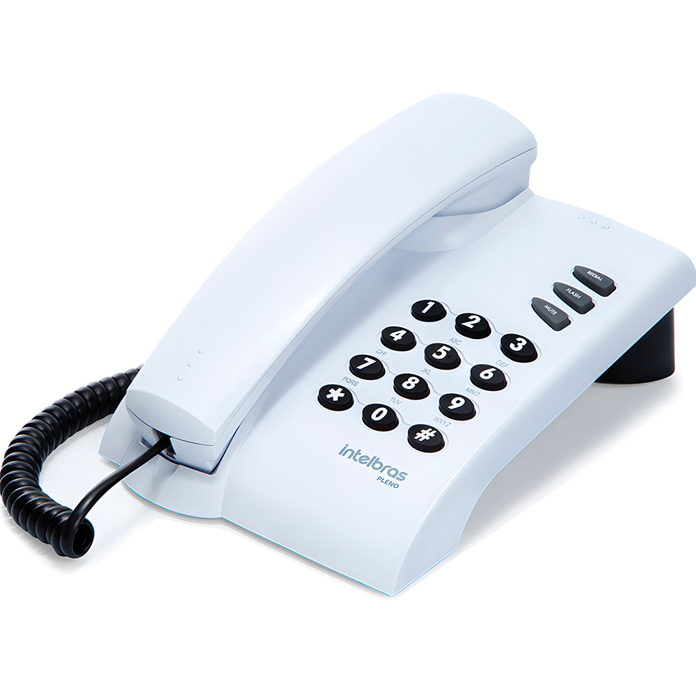 Telefone Intelbras Pleno Alámbrico Com Fio Sem Chave De Bloqueio