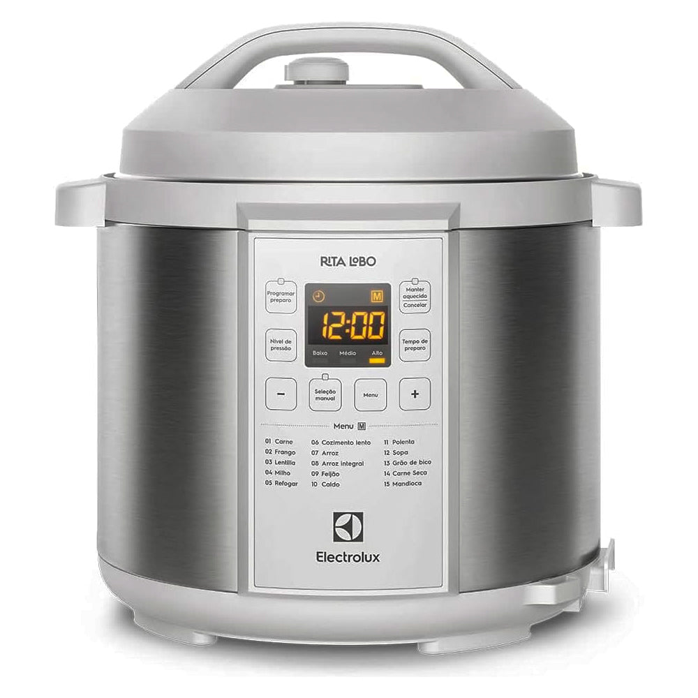 Panela de Pressão Elétrica Electrolux 6L Branca Experience por Rita Lobo (PCC21), 220V