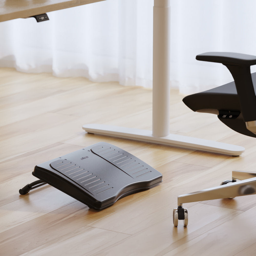 Apoio de Pé Reliza Slider PP Ergonômico Antiderrapante NR17 42x29cm Ajustável - Preto