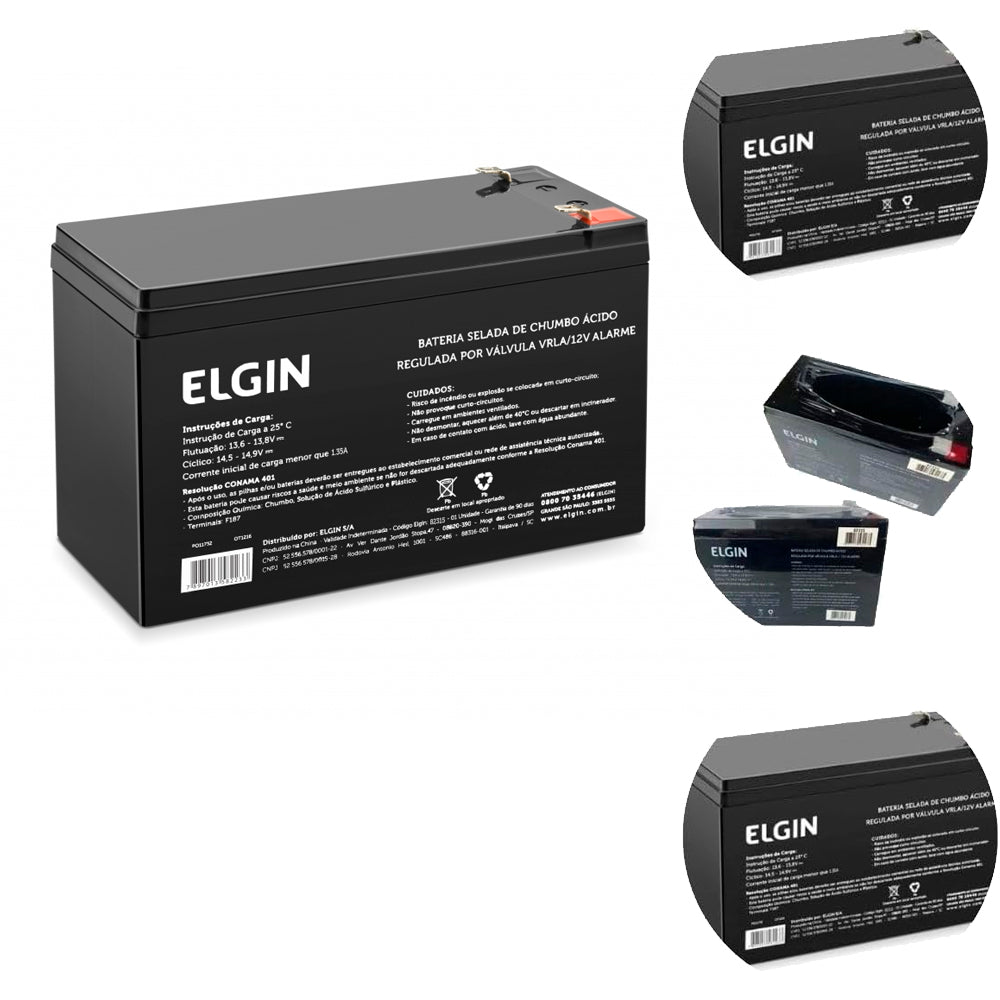 Bateria Selada de Chumbo, Elgin VRLA 12V ALARF1