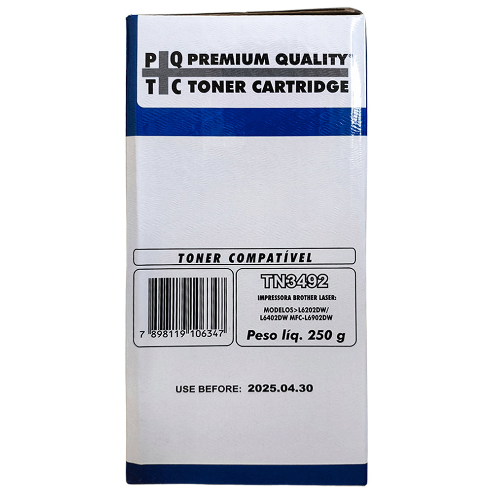 Toner Compatível Com Brother TN3492, TN890, L6902DW, L6402DW, MFCL 6902, HLL 6402 - Premium 20k