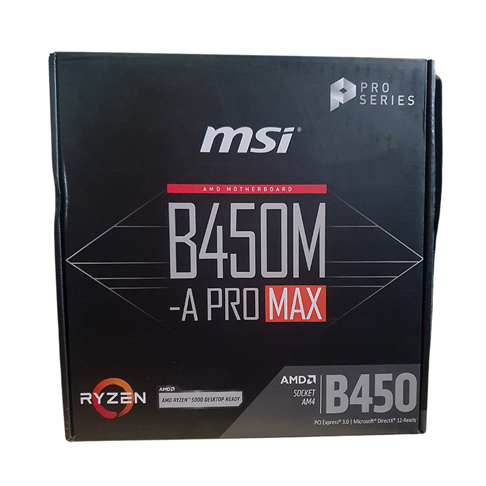 Placa Mãe MSI B450M-A Pro Max, AMD AM4, Micro-ATX, DDR4
