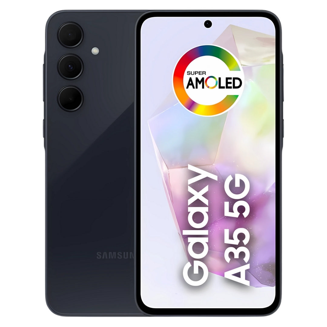 Smartphone Samsung  Galaxy A35 5G, Câmera Tripla de até 50MP, Tela 6.6", 256GB Azul Escuro