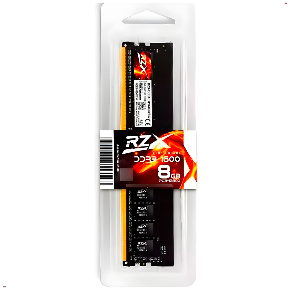 Memória RAM Gamer Desktop 8GB 1600MHz 1.5V DDR3 FireDragon - RZX