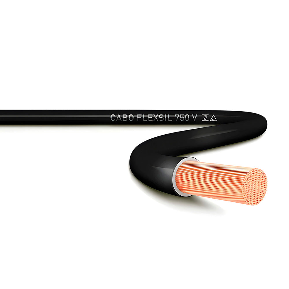 Cabo de Energia Flexível 750 Volts 4,00mm Megatron - 7702 Rolo com 100 Metros - Preto