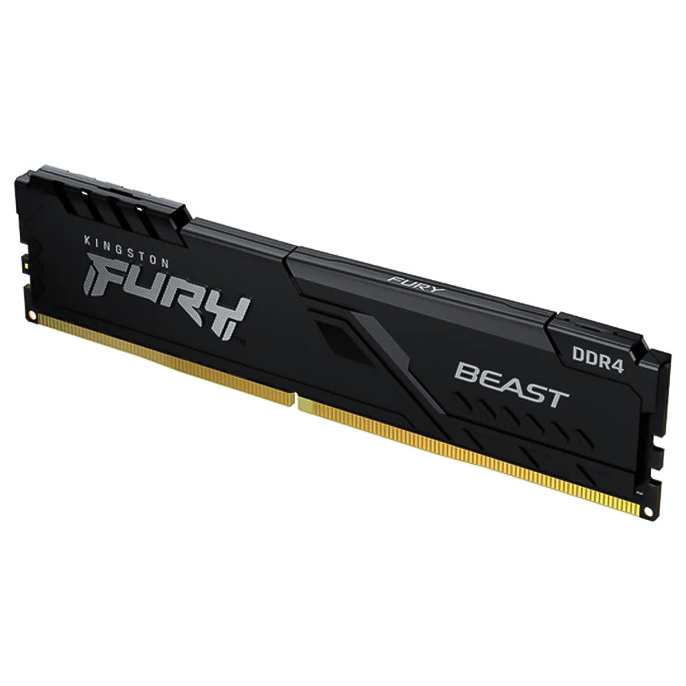 Memória Ram Desktop Fury Beast, 8GB, 3200MHz, DDR4, CL16, Kingston KF432C16BB/8 Preto