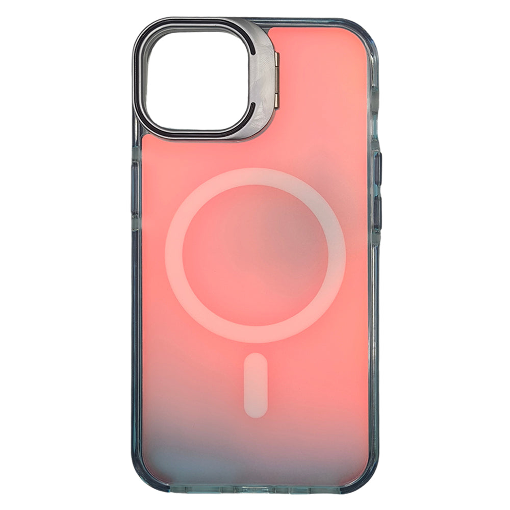 Capa Holográfica, Com Suporte Para Carregamento Magnético, Para iPhone 14 e 13