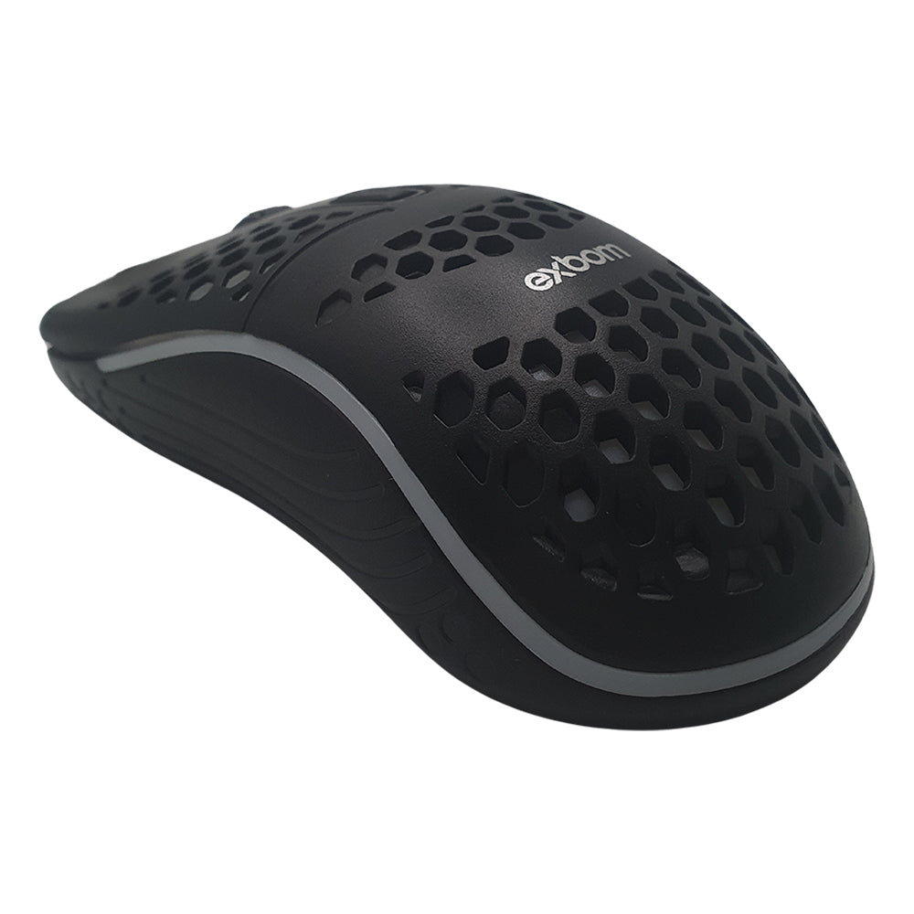 Mouse Gamer Colmeia USB, 1.600 DPI, LED RGB Multicores, Ultra Leve, Preto, Exbom - MS-C32