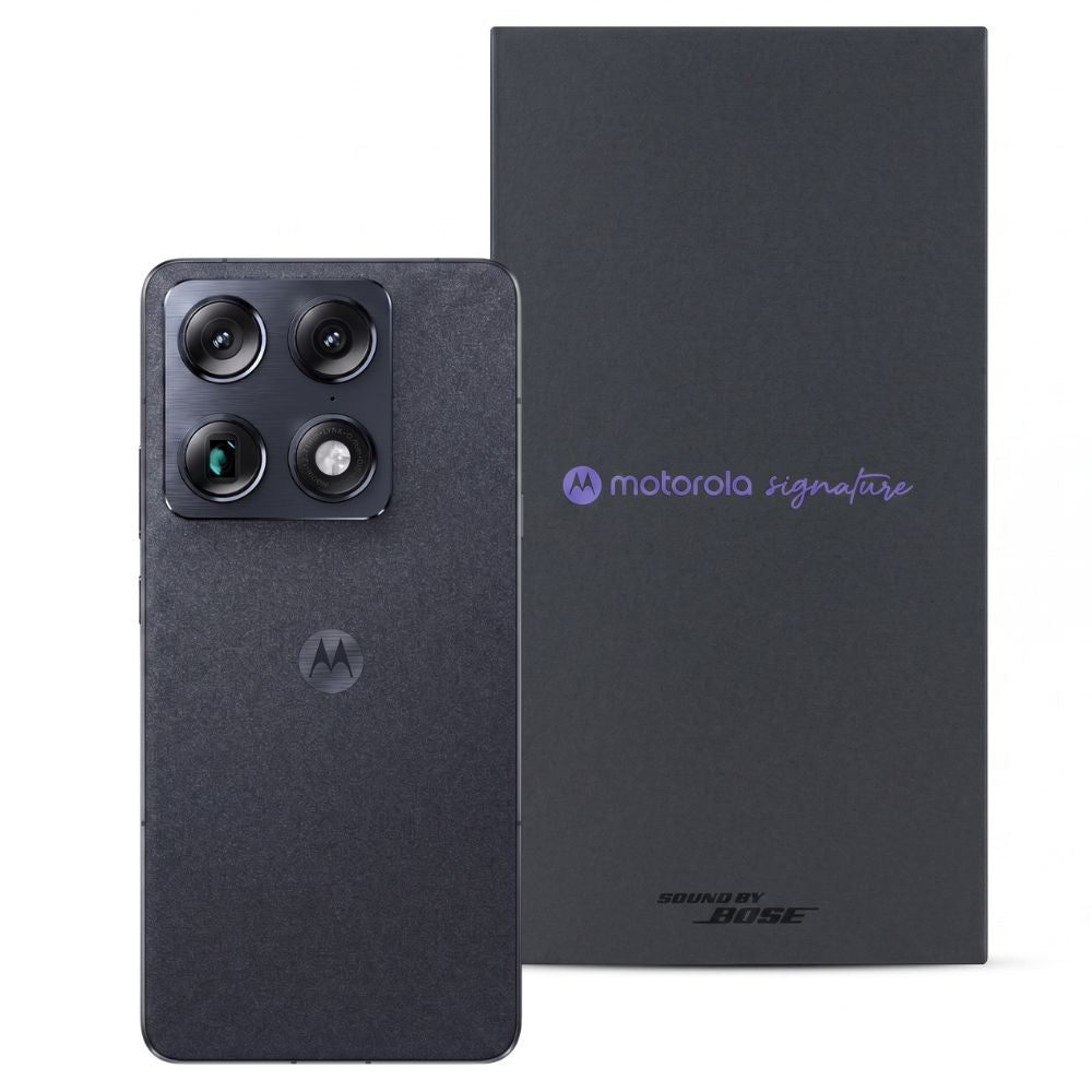 Smartphone Motorola Signature 6.8” 5G 24 RAM( 12GB + 12GB RAM Boost) 512GB Câmera Tripla 50MP Sony Lytia, 165Hz, Preto