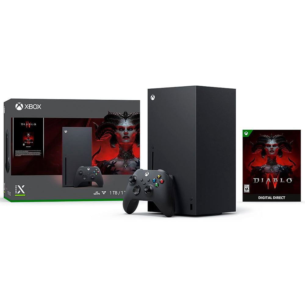 Console Xbox Series X 1TB SSD Microsoft Midia Digital Diablo IV Bundle - Preto