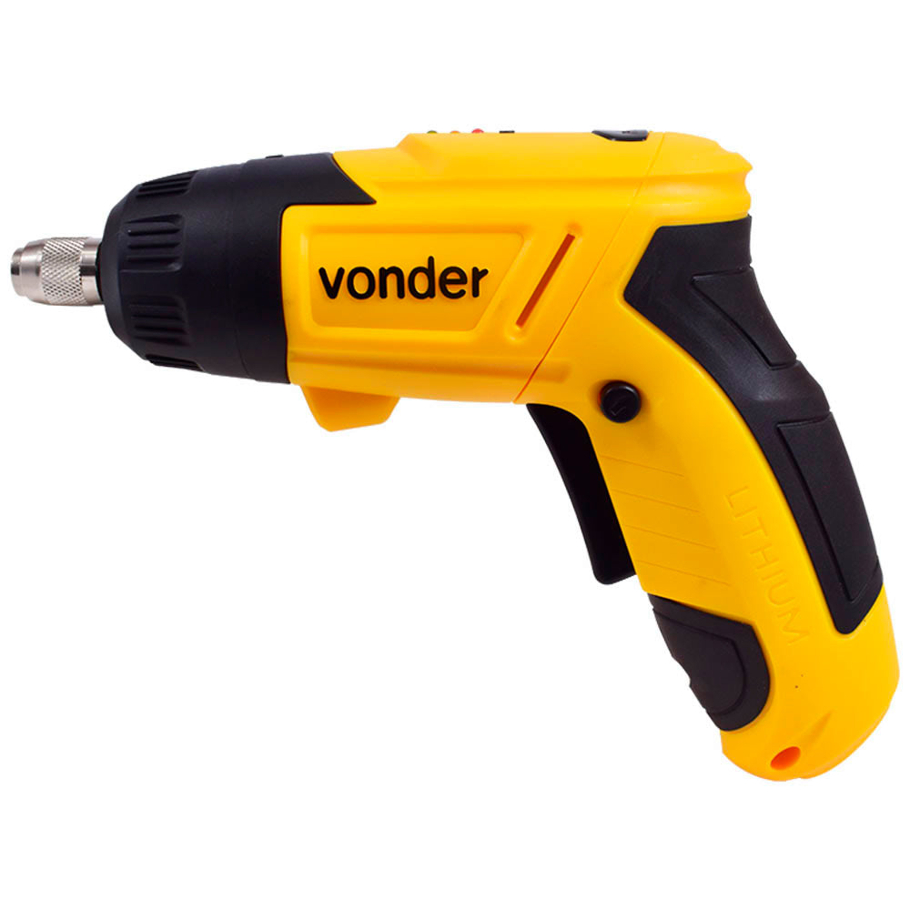 Parafusadeira a Bateria Vonder PBV 120 Bivolt 3,6V com 12 Acessórios e Carregador