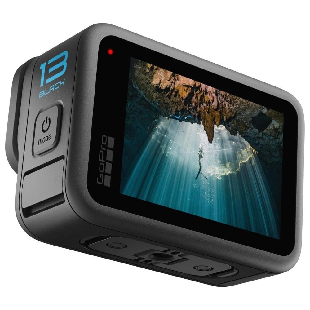 Câmera de Ação GoPro HERO13 Black Power Bundle Resistência à Água 10M Vídeo 5.3K60 27MP Baterias Enduro e Cartão de 64Gb