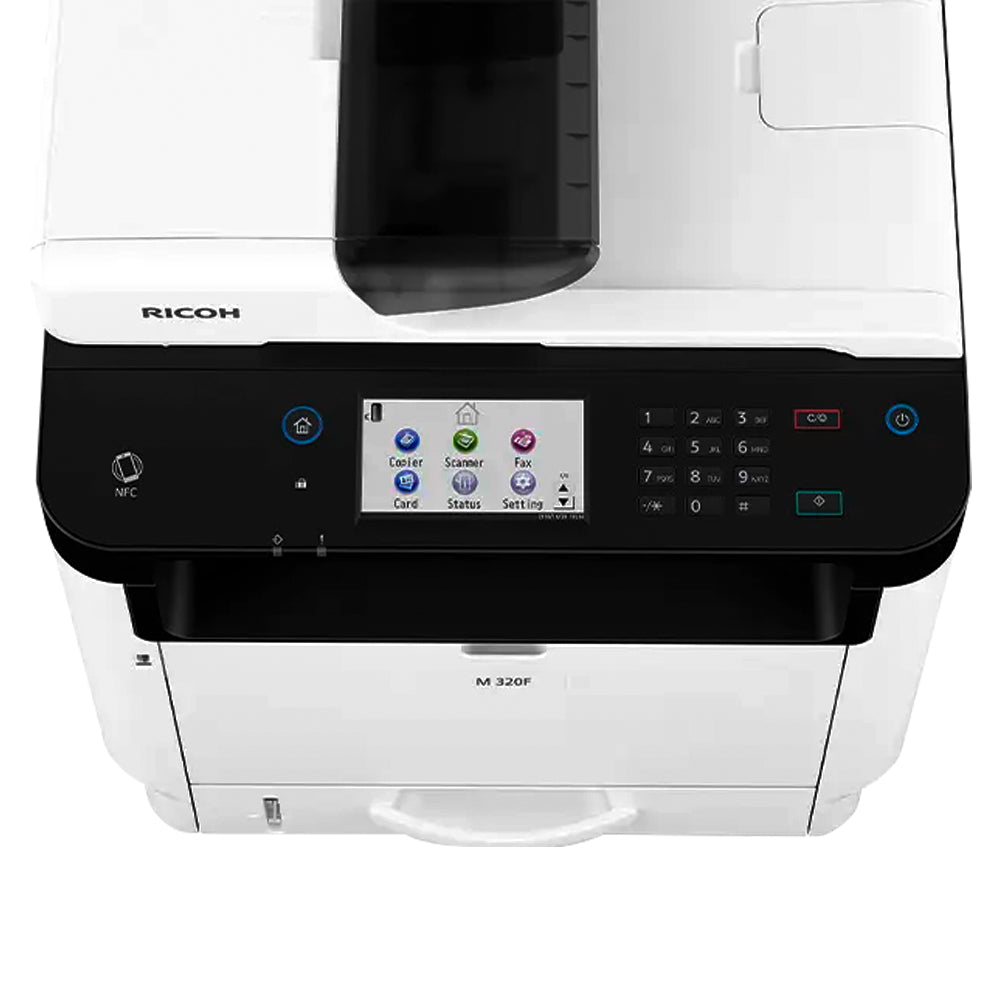 Impressora Multifuncional Ricoh M320F M320 Laser Monocromática Com Ethernet e Duplex 408535
