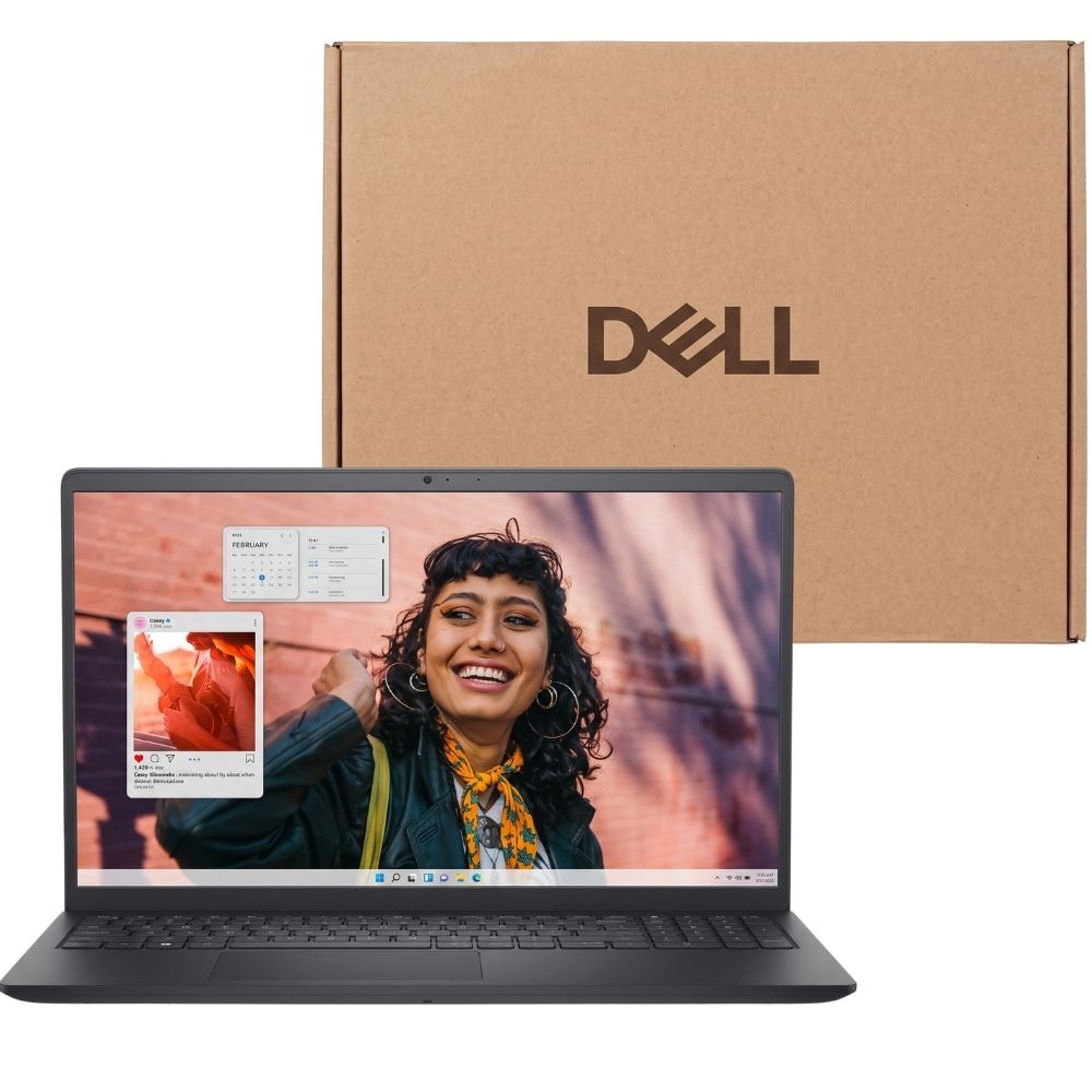 Notebook Dell Inspiron I15-I1300-A60P Intel Core i5 13 Gen, 16GB RAM, 1TB SSD, 15.6 Full HD Win 11 Preto Carbono
