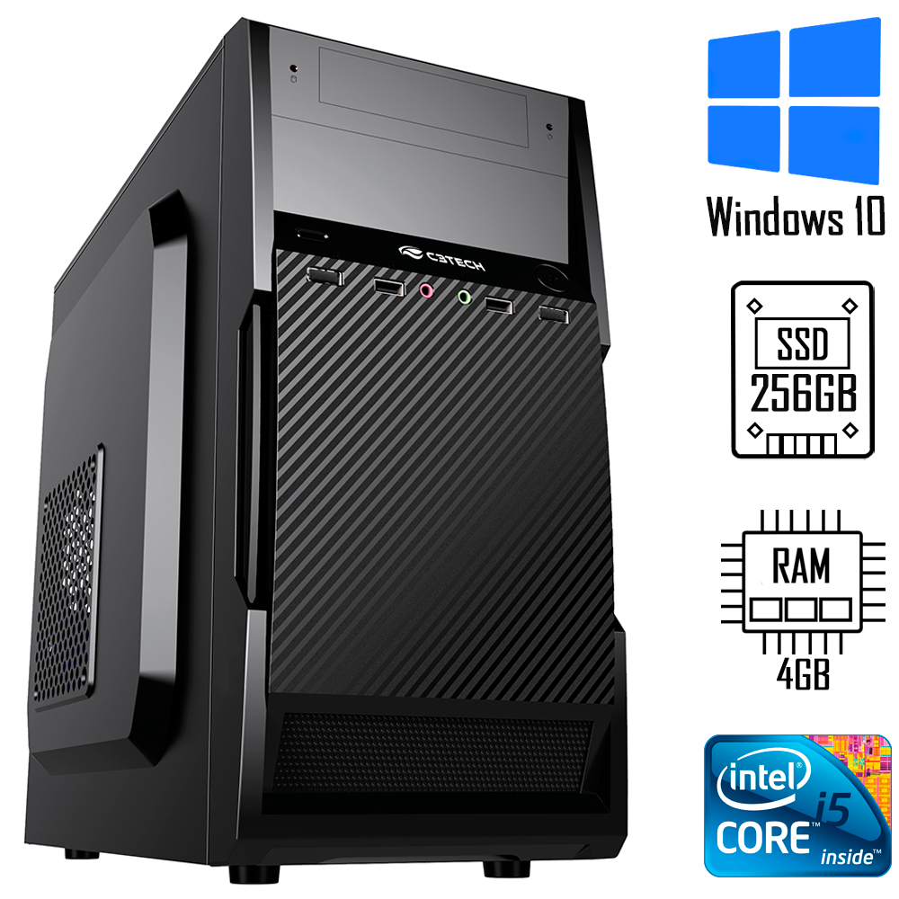 Computador Intel Core i5- 2500S | 3.10Ghz - Memoria Ram DDR3 4GB - SSD 256GB - Gabinete Micro Atx