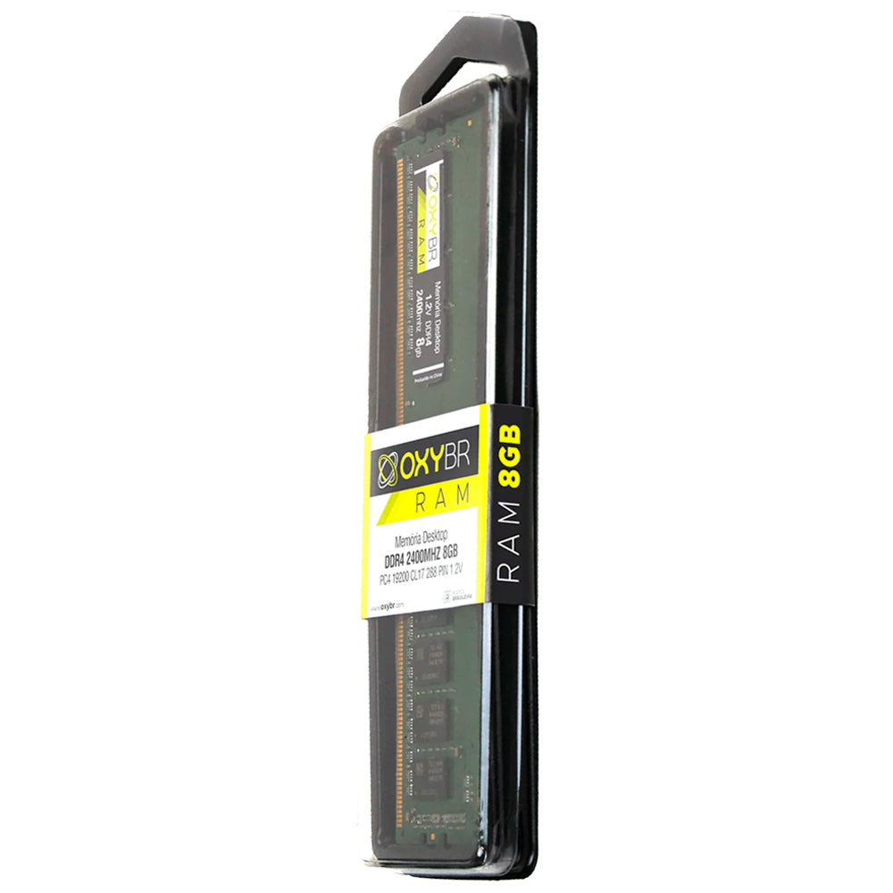 Memória Ram Desktop, 8GB, 2400MHz, DDR4, CL17, OxyBR, OXY24N17S8/8