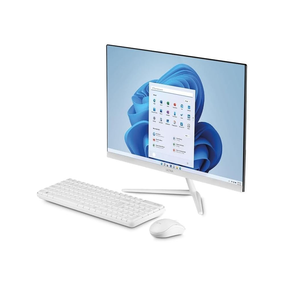 Computador All in One Ultra B830 Intel Celeron, 4GB RAM, SSD 120GB, Win 11, Microsoft 365 Personal + 1TB Nuvem, Branco