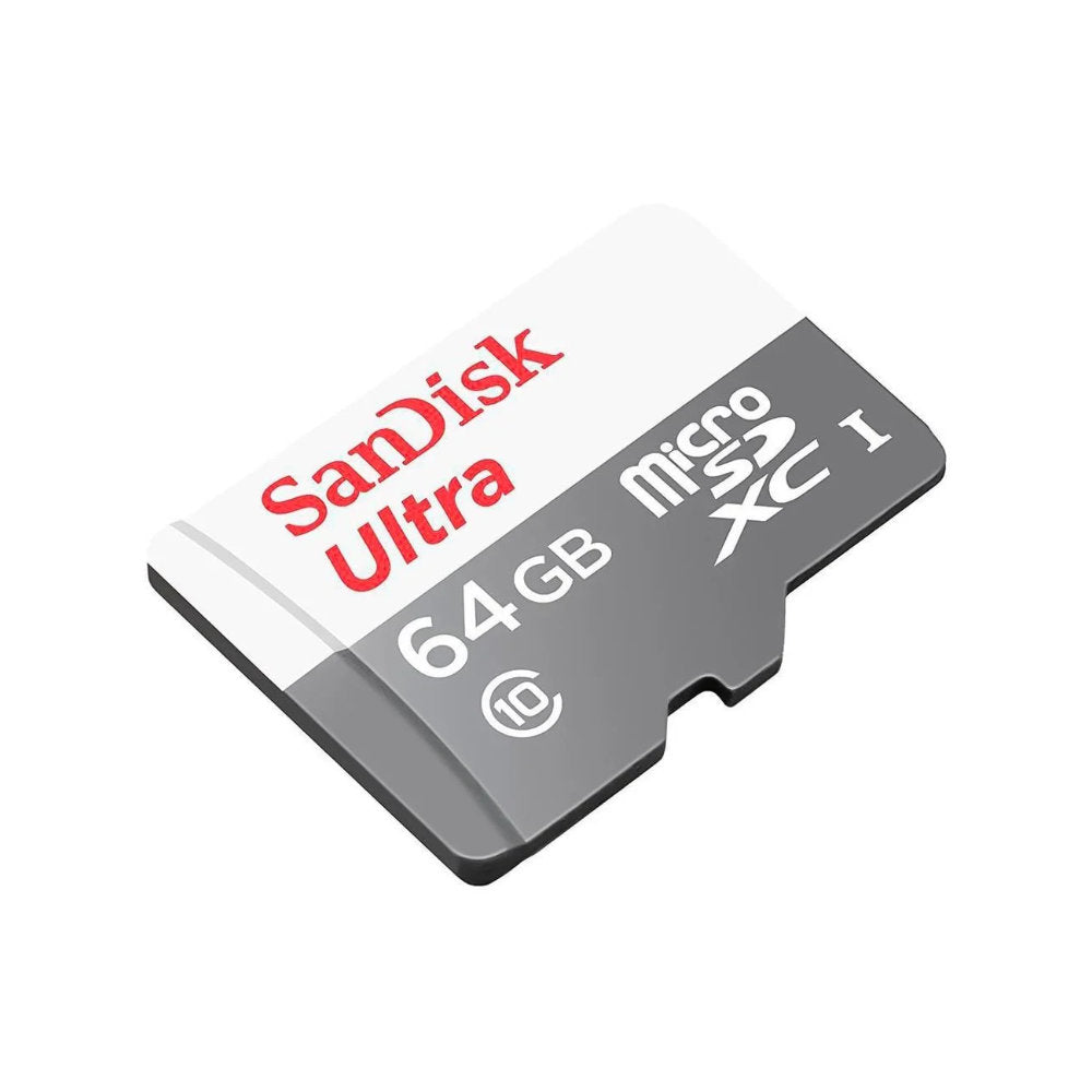 Cartão SanDisk Ultra MicroSDXC 64GB UHS-I Classe 10 A1 100MB/s Full HD c/ Adaptador SD p/ Android SDSQUNR-064G-GN3MA