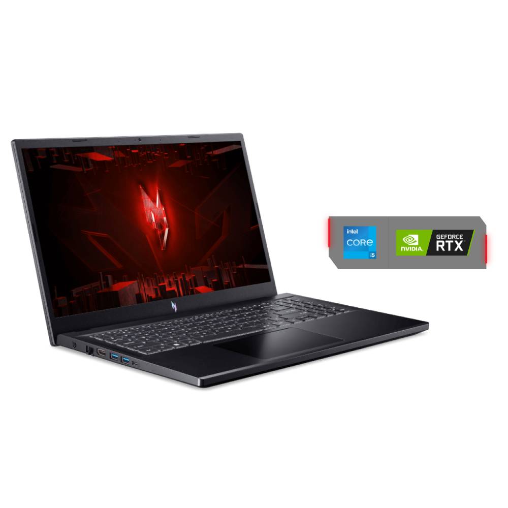 Notebook Gamer Acer Nitro V15 i5-13ª Gen 8GB RAM 512GB SSD RTX 3050 Tela 15.6" FHD Linux, ANV15-51-57WS