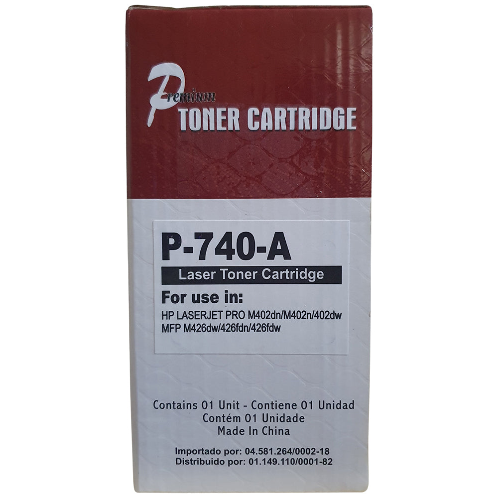 Toner Compatível HP P-740 ,CF226A 226A Cf226AB, M426 M426FDW M426DW M402DN M402N, Premium Quality 3.1k