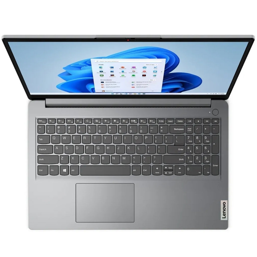 Notebook Lenovo IdeaPad 1, Intel Celeron N4500, 4GB RAM, SSD 128GB, 15IJL7, 82QH0007BR, Tela 15.6