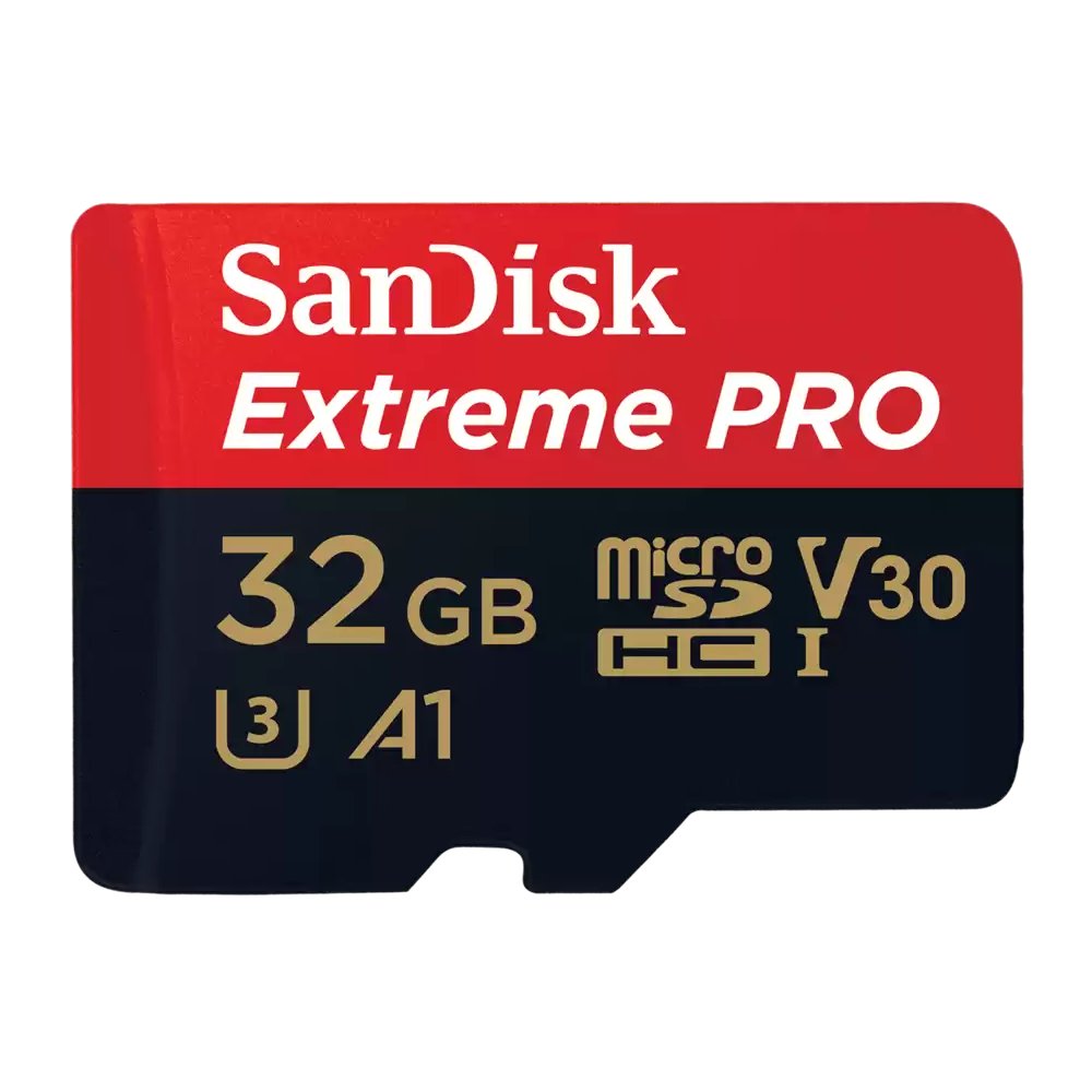 Cartão de Memória Micro SD 32GB SanDisk Extreme Pro V30 U3 32GB 4K - SDSQXCG-032G-GN6MA, Com Adaptador