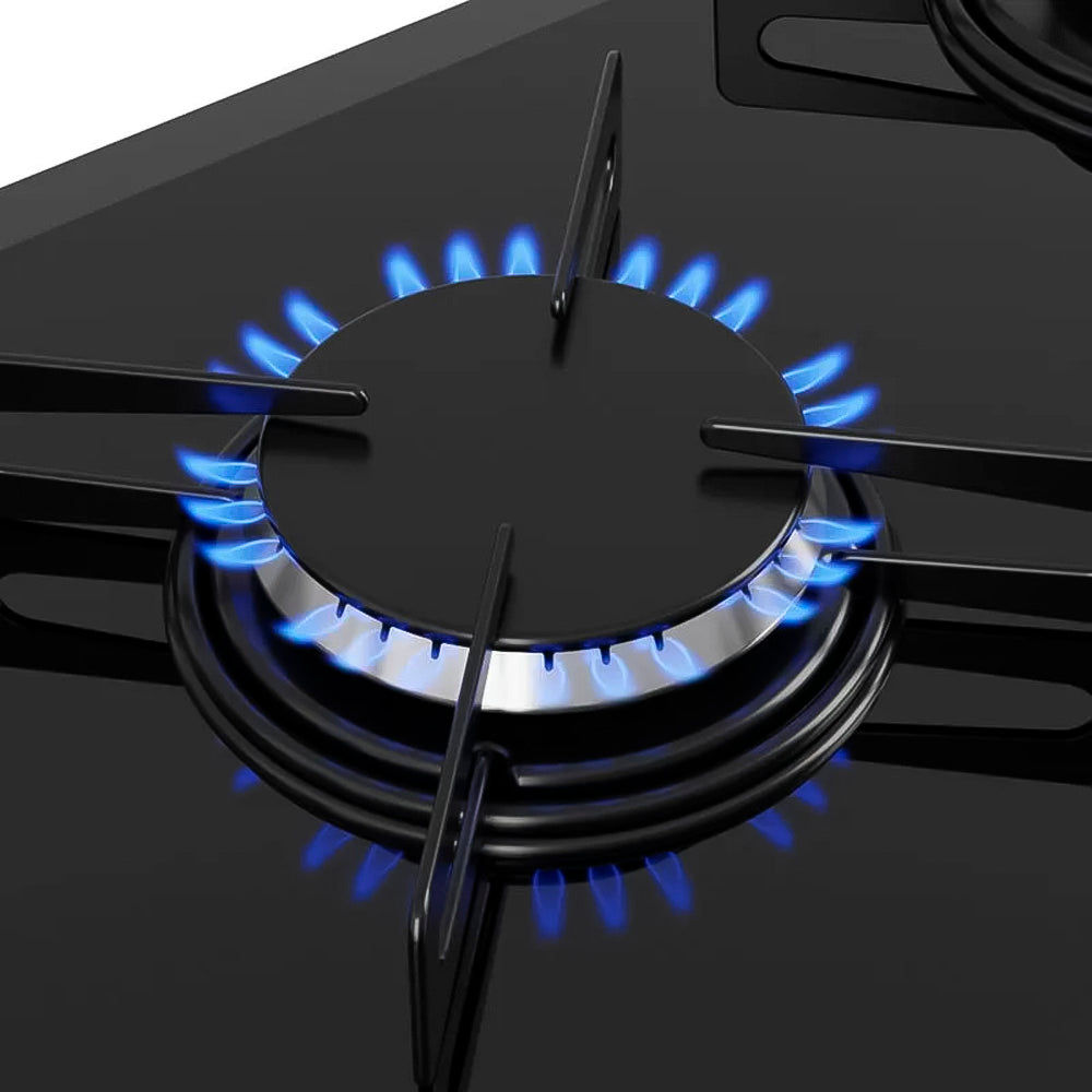 Cooktop Cook Chef 5, Com 5 Bocas, PHILCO, Tampo em Vidro Temperado 8mm, Preta, Grande