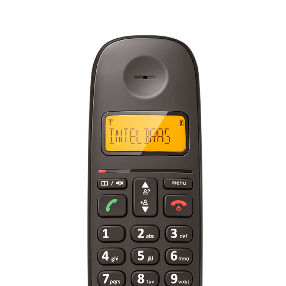 Telefone Sem Fio Intelbras TS 2512, Digital, Com Ramal Adicional, Preto - 4122512, Kit Com 2