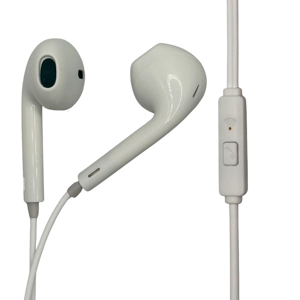 Fone De Ouvido Stereo, com Microfone, Super & Deep Bass, Fio 1.2 Metros, A'Gold, FN-A07 - Branco