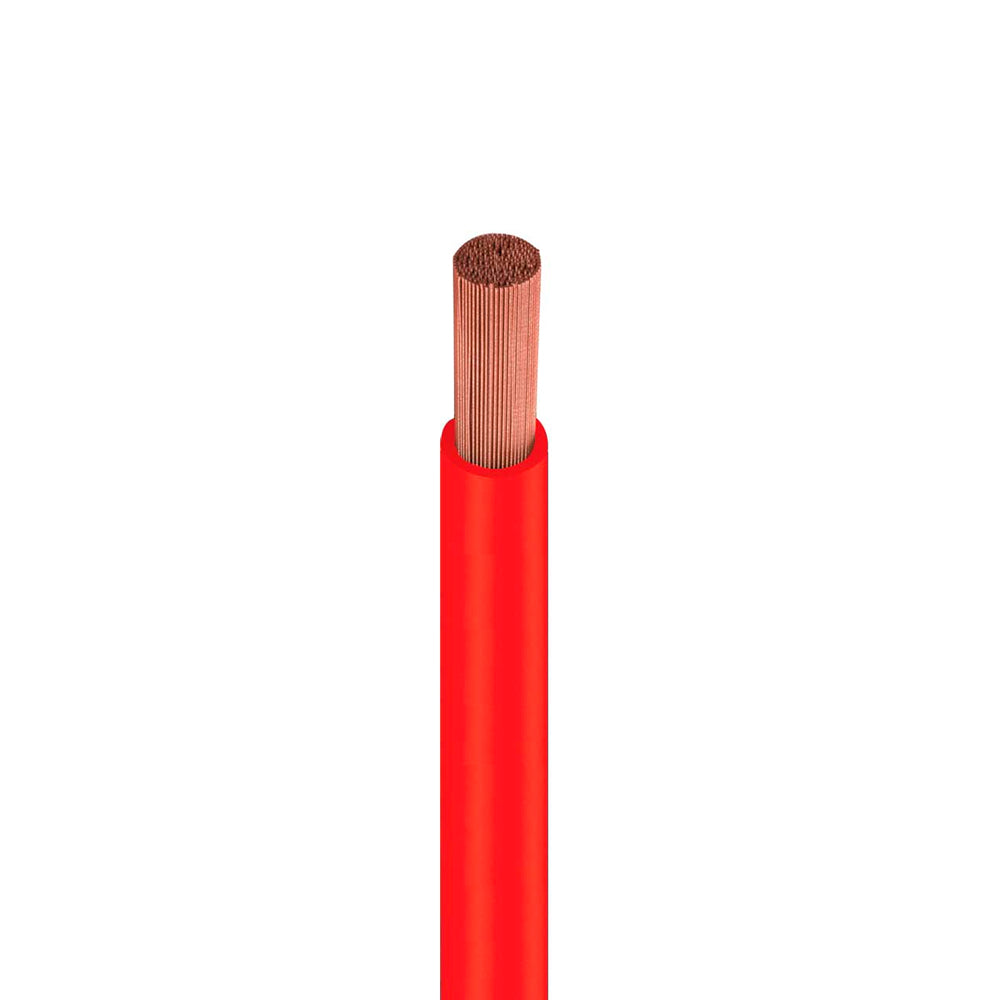 Rolo de 100 Metros, Cabo Flexível Fio Elétrico Megatron 6MM 750V - Vermelho