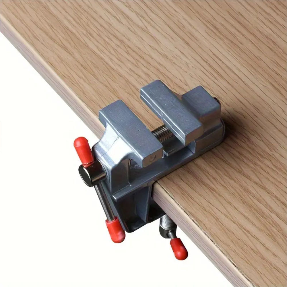 Mini Torno Morsa de Bancada Multifuncional Mini em Liga de Alumínio para Joias e Eletrônicos