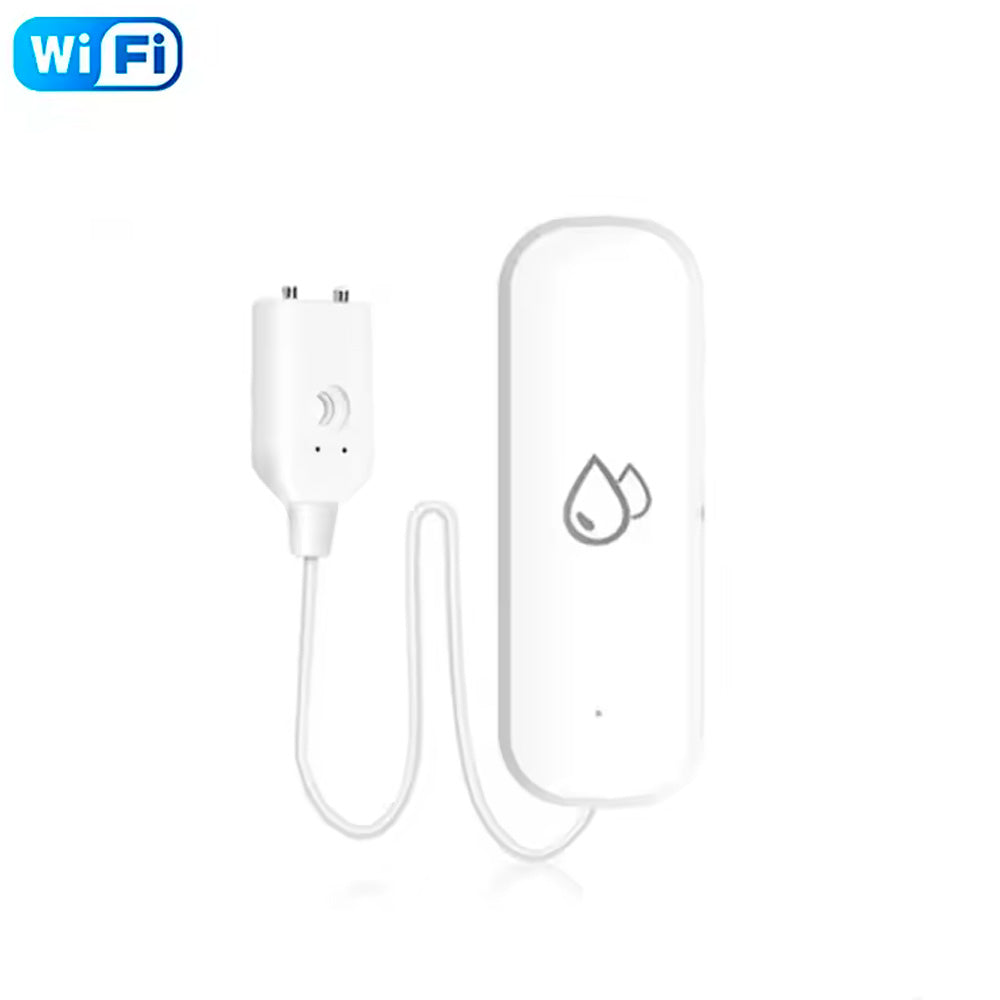 Sensor de Vazamento de Água, Wi-Fi, Monitor de Vazamentos, Compatível Com Tuya, Alexa, Google Assistant, Branco