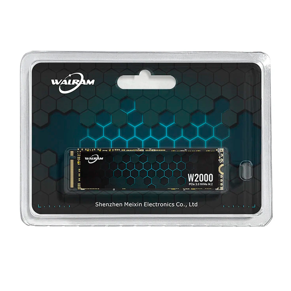 SSD M.2 NVME PCIe 3.0 Walram 256GB, Leitura 2600Mb/s, Escrita 1900Mb/s - W2000