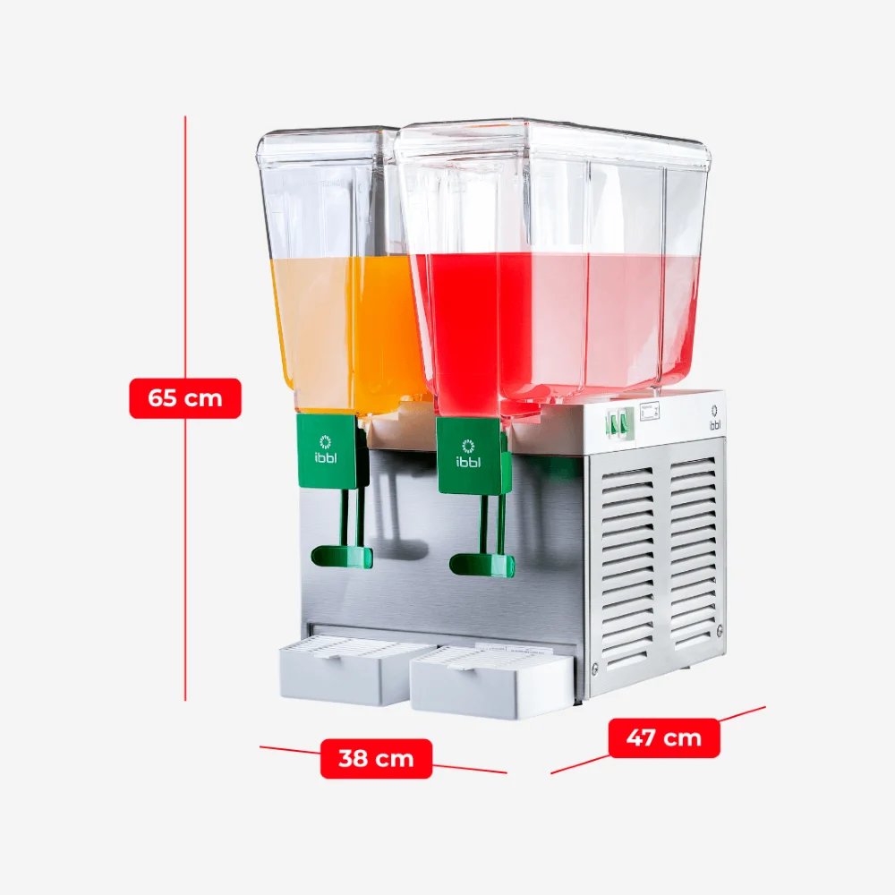 Refresqueira BBS2 Dupla IBBL 30L com 2 Depósitos de 15 Litros Cada Inox - 220V