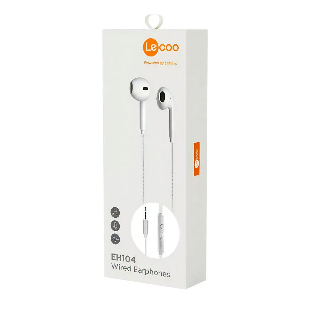 Fone De Ouvido Intra Auricular Eh104 Lecoo Branco