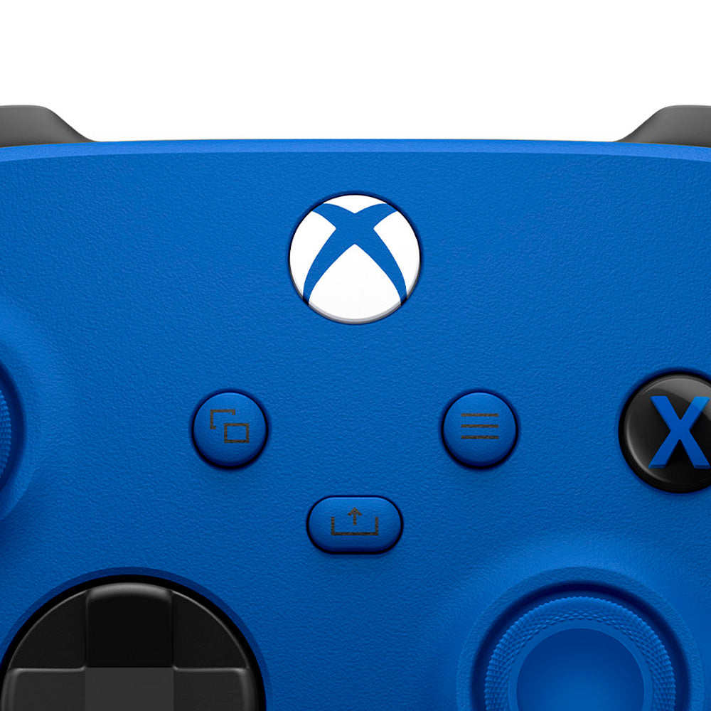 Controle Joystick Sem Fio Microsoft Xbox Series S, X e PC ,Shock Blue Azul- Qau-00079