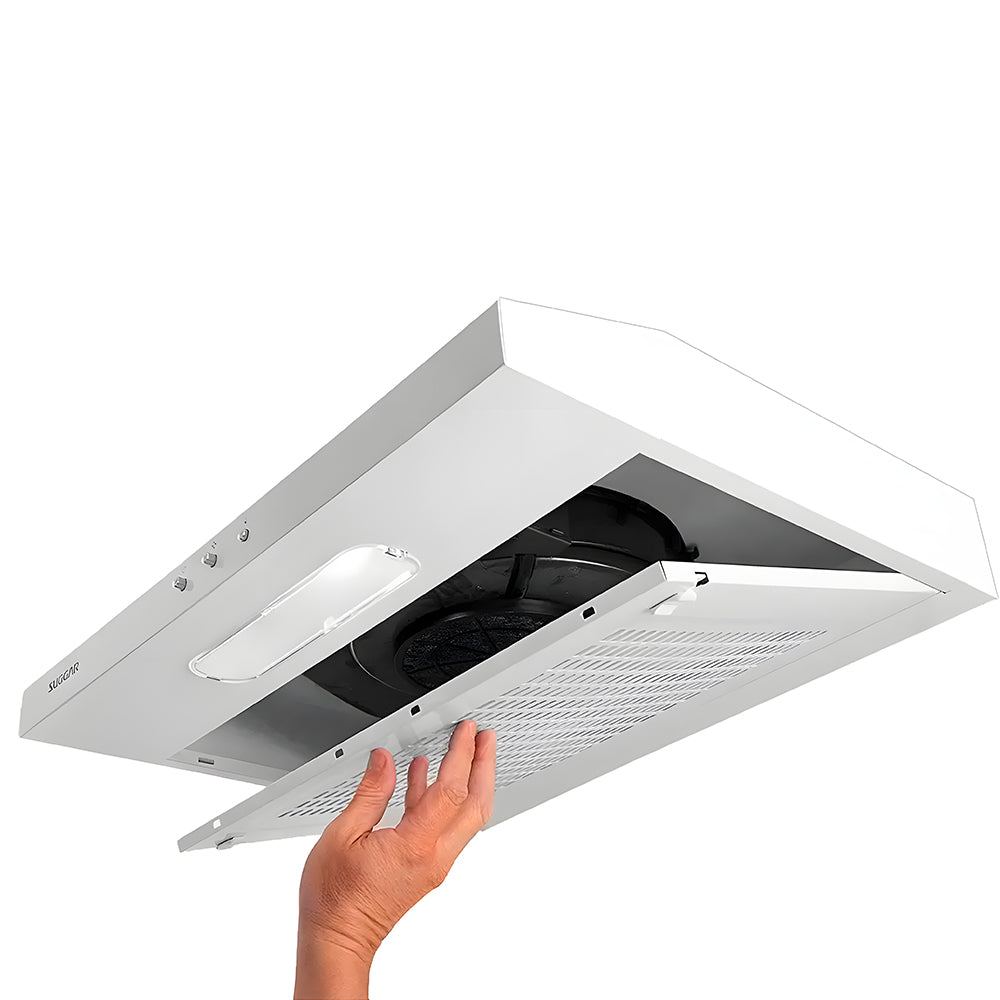 Depurador De Ar Slim Suggar 60cm Dps160BIBR -Branco Bivolt Com Manta