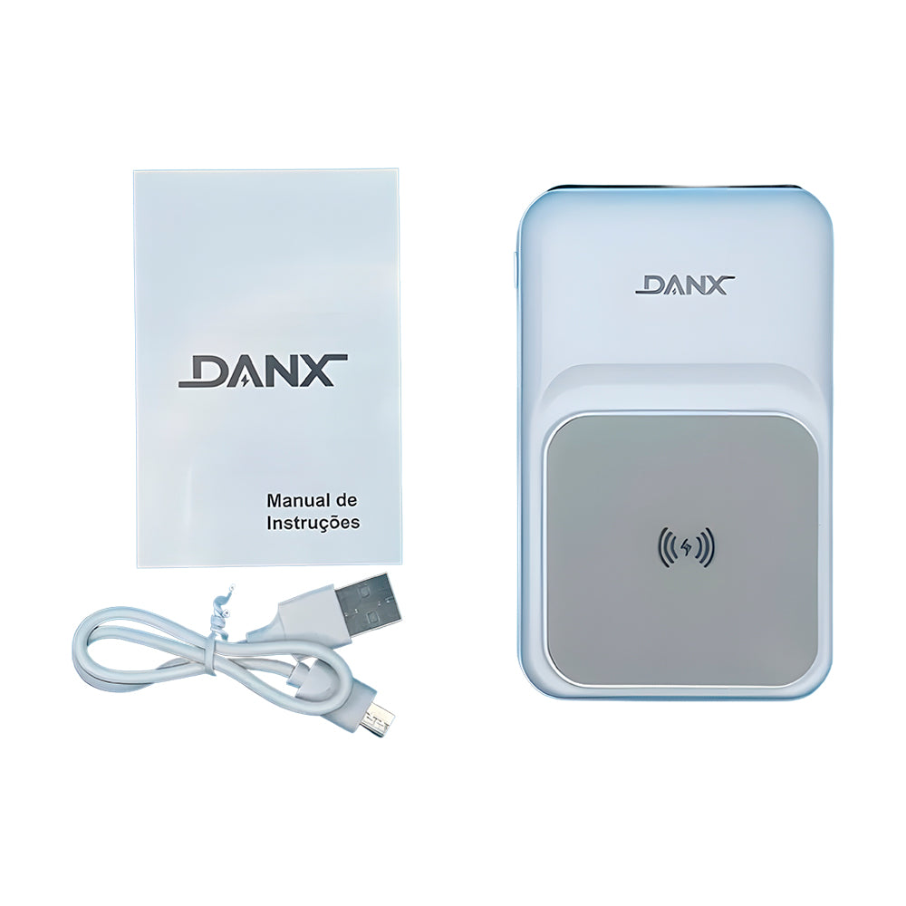 Carregador Portatíl, Power Bank, 10000mAh, Carregamento Turbo 22.5W, Carga Por Indução, DB41, DANX