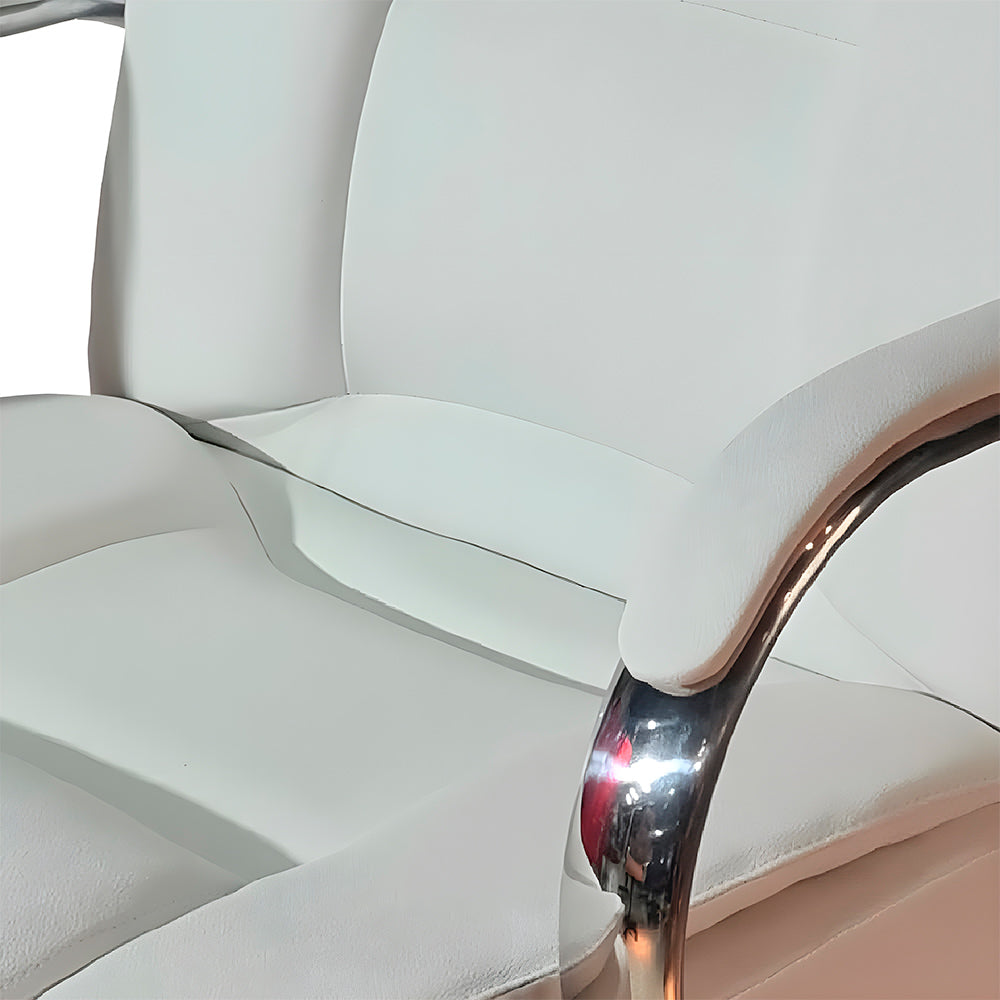 Cadeira Escritório Presidente Euro Branca Relax, 100% Nacional - ErgoDecor