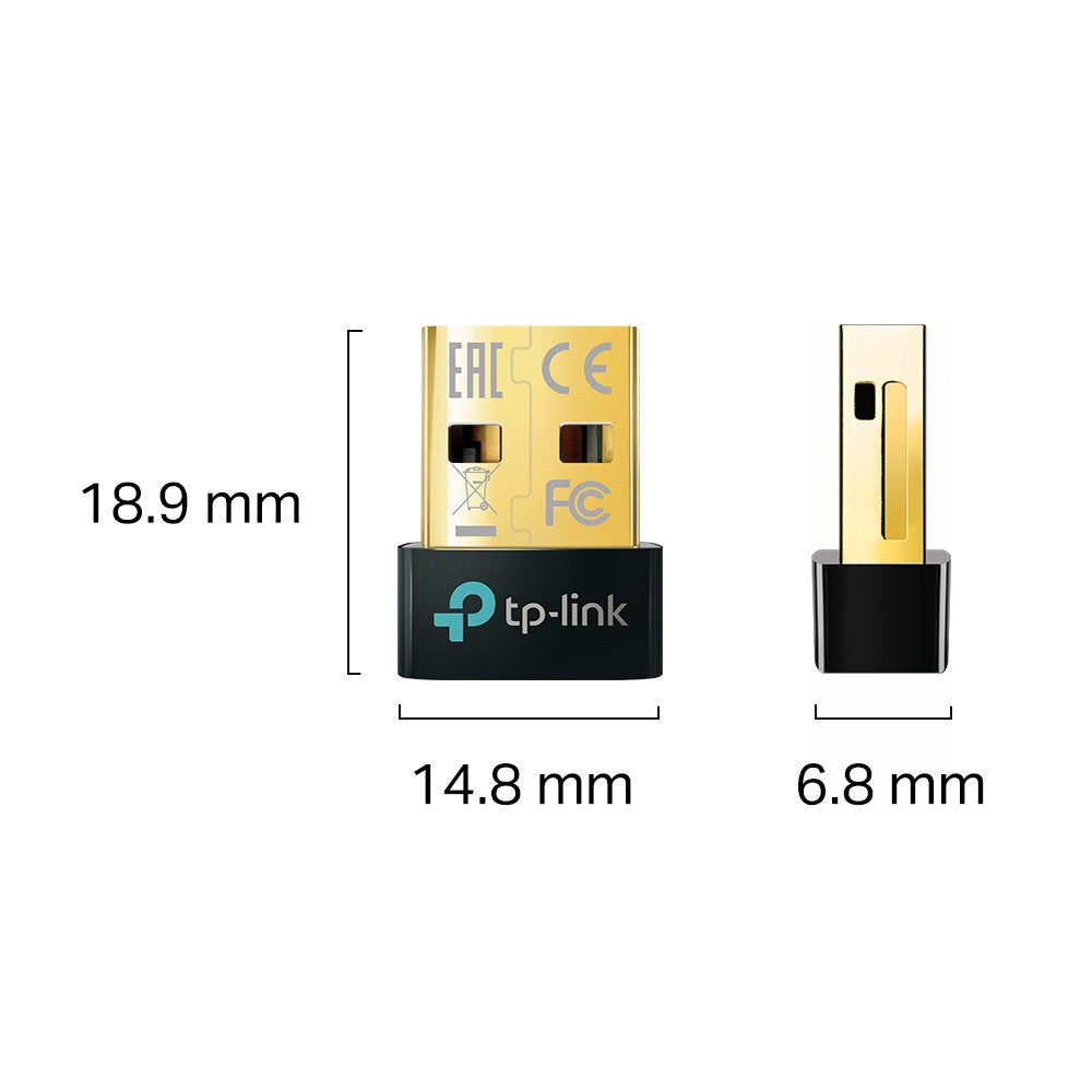 Adaptador Bluetooth 5.3 TP-Link UB5A Nano USB PC Windows 11/10/8.1/7 - Preto
