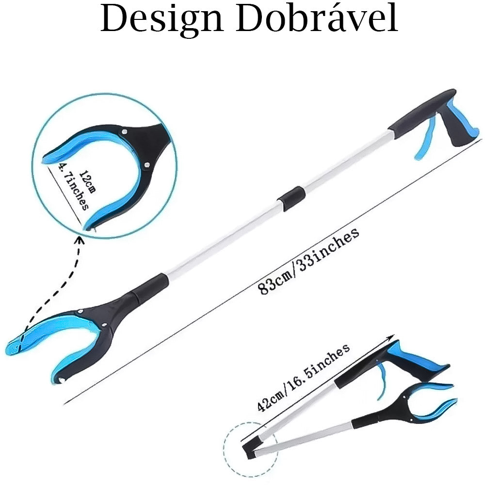 Garra Mobiliflex, Seletor Supremo, Pegador de Objetos, Liberade e Eficiência, Detalhes em Azul