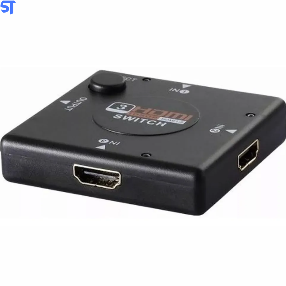 Switch HDMI 3x1 1080P 3D- 3 Portas de Entrada 1 Porta Saída- Hd31-1